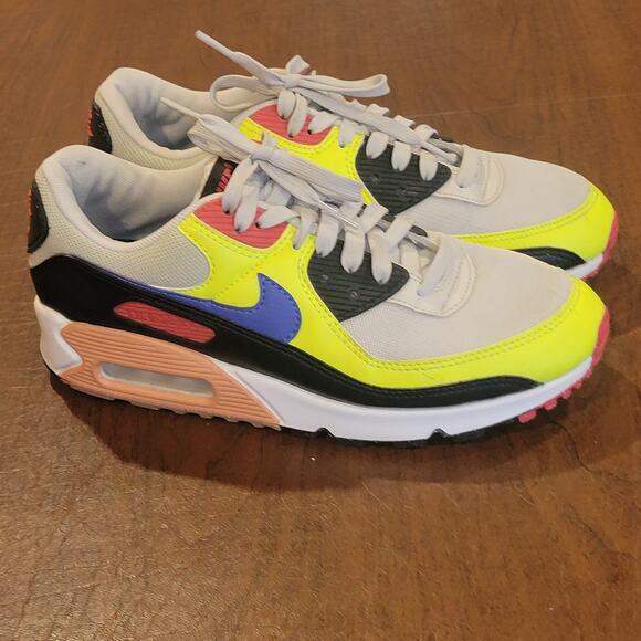 Nike Air Max 90 Volt Light Bone Ultramarine DH8010-003 Women’s Sz 8.5 - Picture 11 of 13